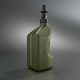 Tuff Jug Kanisteri - 10L maastonvihreä - Ripper korkki musta