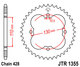 ketjuratas taka ( JTR 1355 ) 50z