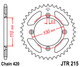 ketjuratas taka ( JTR 215 ) 50z ( 420 ketjulle )