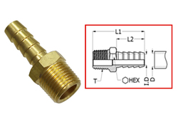 polttoaineliitin - yleismalli 1/4 NPT x 3/8"