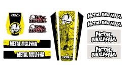Sticker kits Factory Effex "Metal Mulisha keltainen"