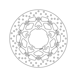 etujarrulevy Brembo ( kelluva ) - Suzuki