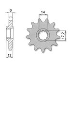 ketjuratas etu 14 hammasta, Gilera / Gas Gas ( Morini )