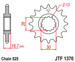 ketjuratas etu ( JT 1370 ) 15z