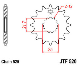 ketjuratas etu ( JT 520 ) 17z