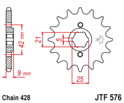 ketjuratas etu ( JT 576 ) 18z