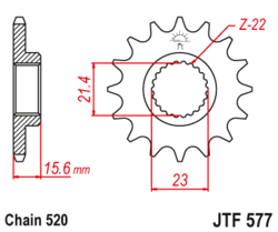 ketjuratas etu ( JT 577 ) 14z