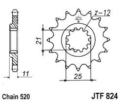 ketjuratas etu ( JT 824 ) 15z