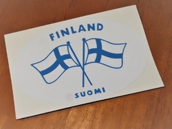 Suomi Finland - ovaali tarra