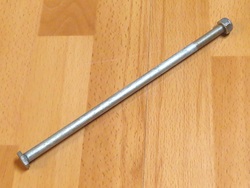 jalkatappien akseli + mutteri - Helkama Kaveri