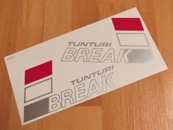 tankin tarrat - Tunturi Break ( puna/hopea )