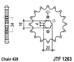 ketjuratas etu ( JT 1263 ) 16z