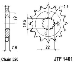 ketjuratas etu ( JT 1401 ) 15z