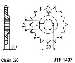 ketjuratas etu ( JT 1407 ) 10z