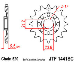 ketjuratas etu ( JT 1441 ) 15z