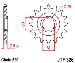 ketjuratas etu ( JT 326 ) 13z