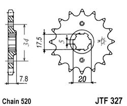 ketjuratas etu ( JT 327 ) 14z