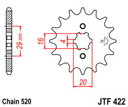 ketjuratas etu ( JT 422 ) 12z