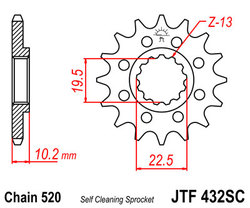 ketjuratas etu ( JT 432 ) 15z