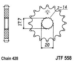 ketjuratas etu ( JT 558 ) 15z