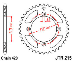 ketjuratas taka ( JTR 215 ) 50z ( 420 ketjulle )