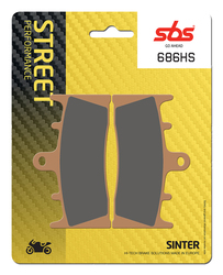 etujarrupalat - SBS sintered 686HS - Kawasaki, Suzuki