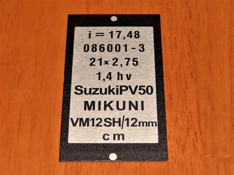 tyyppikilpi - Suzuki Solifer S ( monojousituksella )