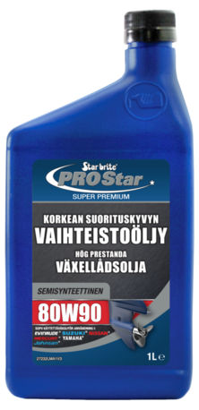 vaihteistoöljy 80W90 - Star brite ( 1 litra ) perämoottorit ( semisynteettinen )