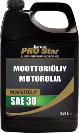Star brite Moottoriöljy SAE30 diesel-ja bens.moottoreihin ( 3,78 litraa ) Star brite Moottoriöljy SAE30 diesel-ja bens.moottoreihin ( 3,78 litraa )