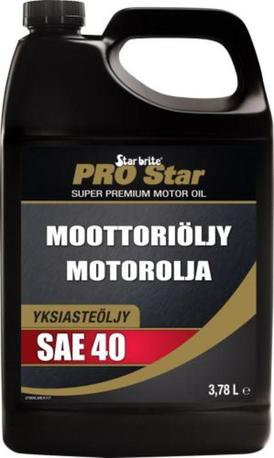 Star brite Moottoriöljy SAE40 diesel-ja bens.moottoreihin ( 3,78 litraa ) Star brite Moottoriöljy SAE40 diesel-ja bens.moottoreihin ( 3,78 litraa )