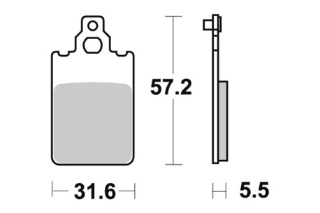 etujarrupalat Yamaha DT50R ´98-03, SBS Ceramic