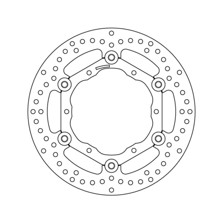 etujarrulevy Brembo ( kelluva ) - Suzuki, Yamaha