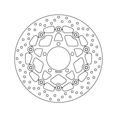 etujarrulevy Brembo ( kelluva ) - Kawasaki