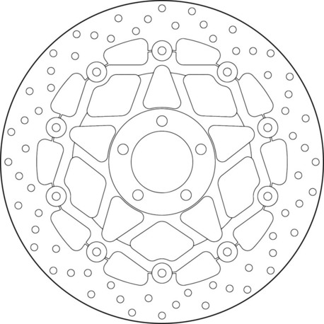 etujarrulevy Brembo ( kelluva ) - Kawasaki