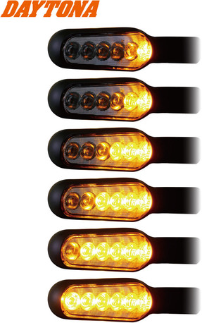vilkkupari - Daytona D-light Stellar Sequential led vilkut, musta