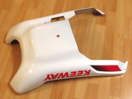 alakate - Keeway RY6 - valkoinen, punaiset tarrat