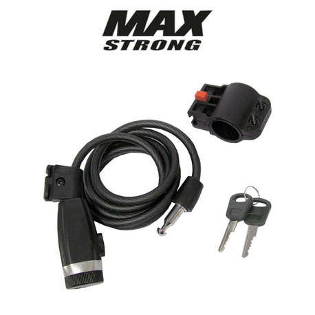 Spiraalilukko MaxStrong S800 - musta Spiraalilukko MaxStrong S800 - musta