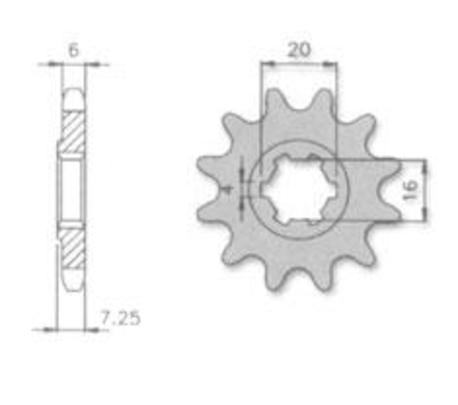 ketjuratas etu 15h TS50XK