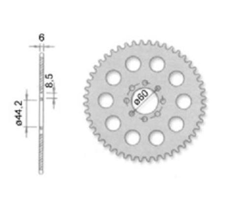 ketjuratas taka 52z, MBK X-Limit / Yamaha DT50 ´98-03