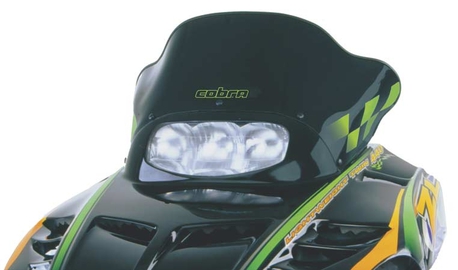 tuulisuoja "Cobra" Arctic Cat ( ZR2-series ) musta/vihreä tuulisuoja "Cobra" Arctic Cat ( ZR2-series ) musta/vihreä