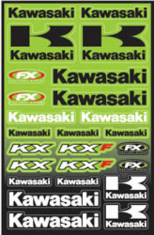 Sticker kits Factory Effex " Kawasaki" Sticker kits Factory Effex " Kawasaki"