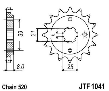 ketjuratas etu ( JT 1041 ) 14z