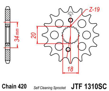 ketjuratas etu ( JT 1310 ) 15z