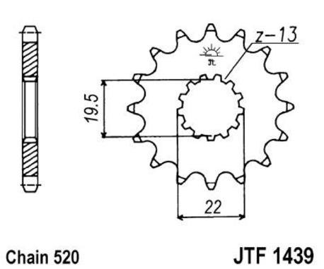 ketjuratas etu ( JT 1439 ) 11z