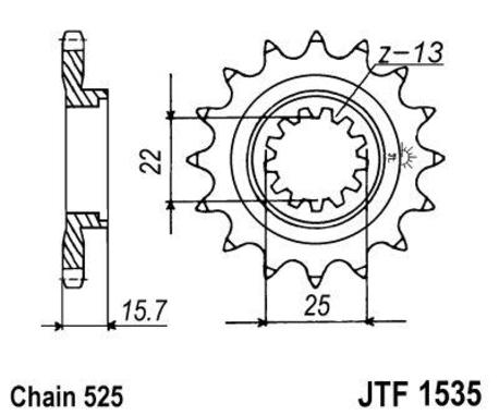 ketjuratas etu ( JT 1535 ) 15z