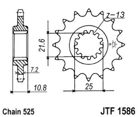 ketjuratas etu ( JT 1586 ) 15z
