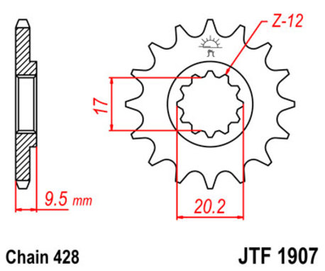 ketjuratas etu ( JT 1907 ) - 14z