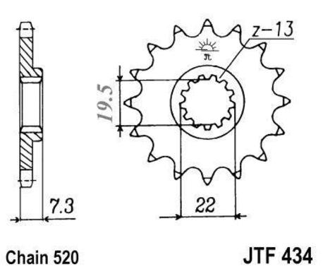 ketjuratas etu ( JT 434 ) 15z