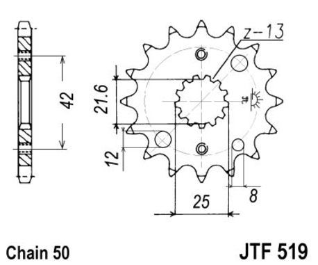ketjuratas etu ( JT 519 ) 15z