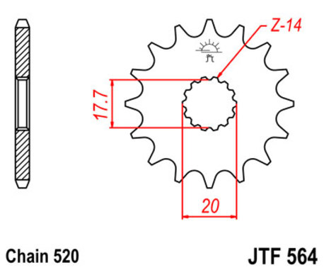 ketjuratas etu ( JT 564 ) - 13z